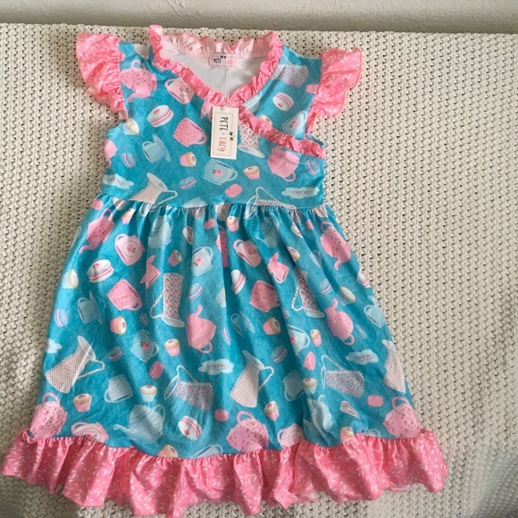 ADORABLE SOFT PETE & LUCY TEA FOR TWO DRESS SIZE 6X     (16) - Picture 1 of 4